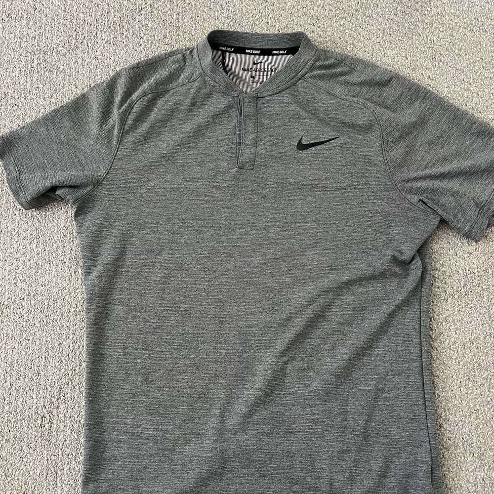 Nike Men's Heather Gray Polo Shirt